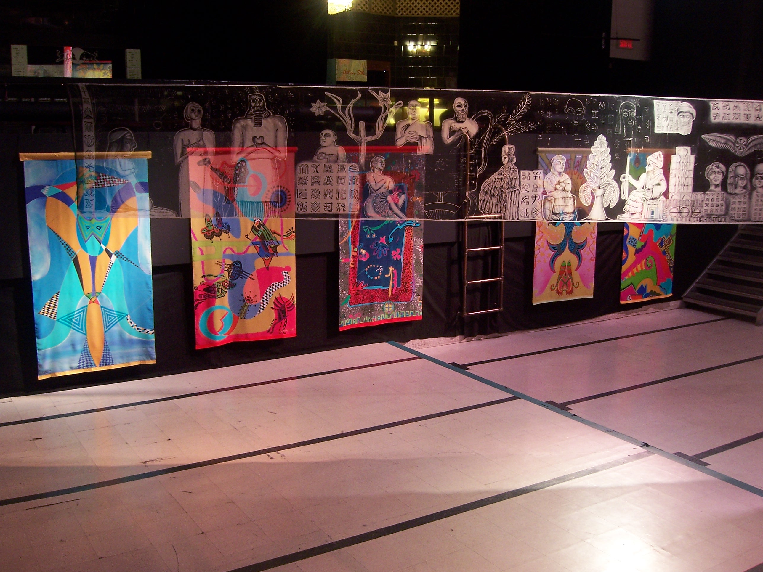 Silk Paintings on Organza exhibited in 2014: Quest for the Mystery
