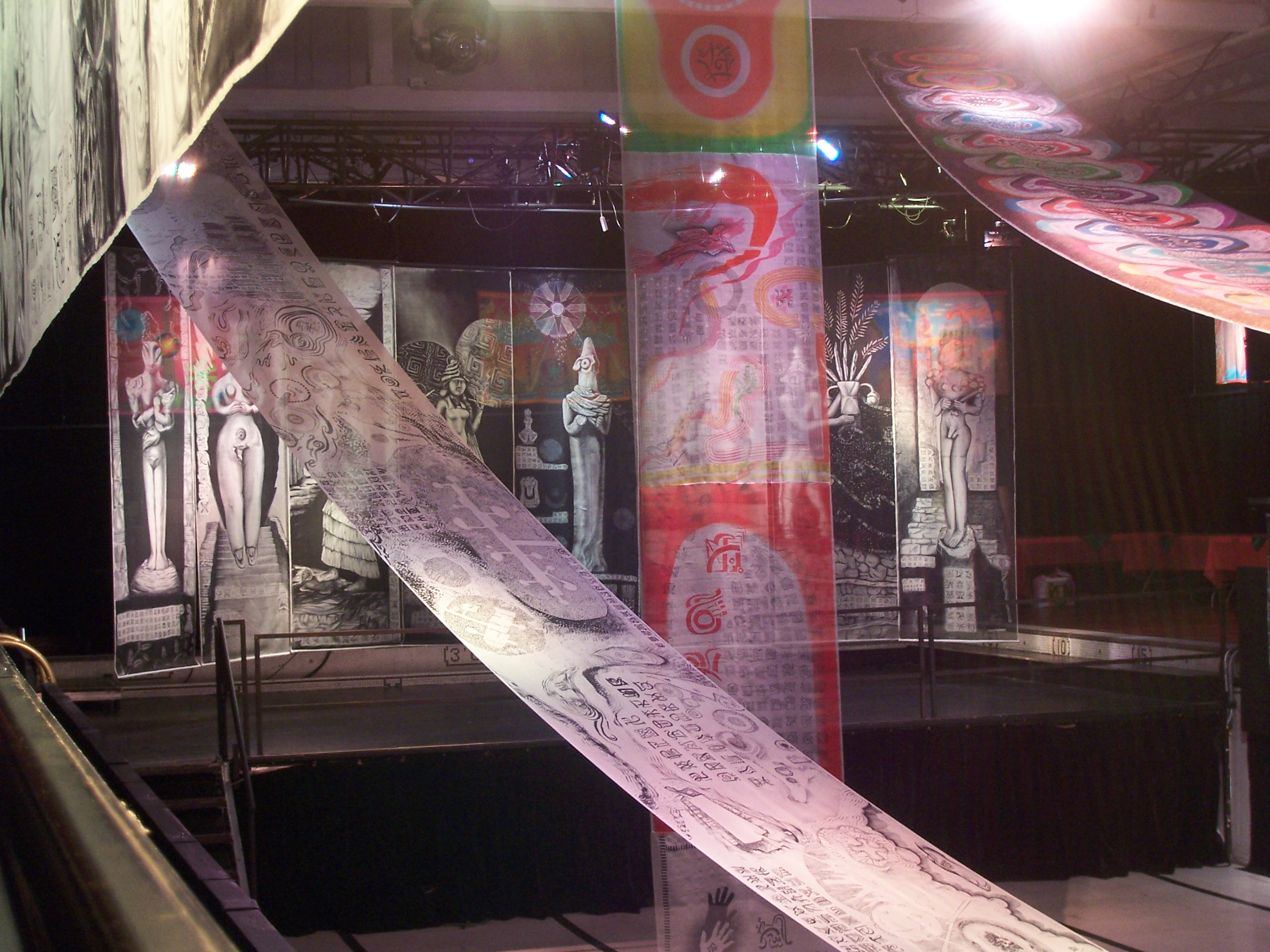 Silk Paintings on Organza exhibited in 2014: Quest for the Mystery