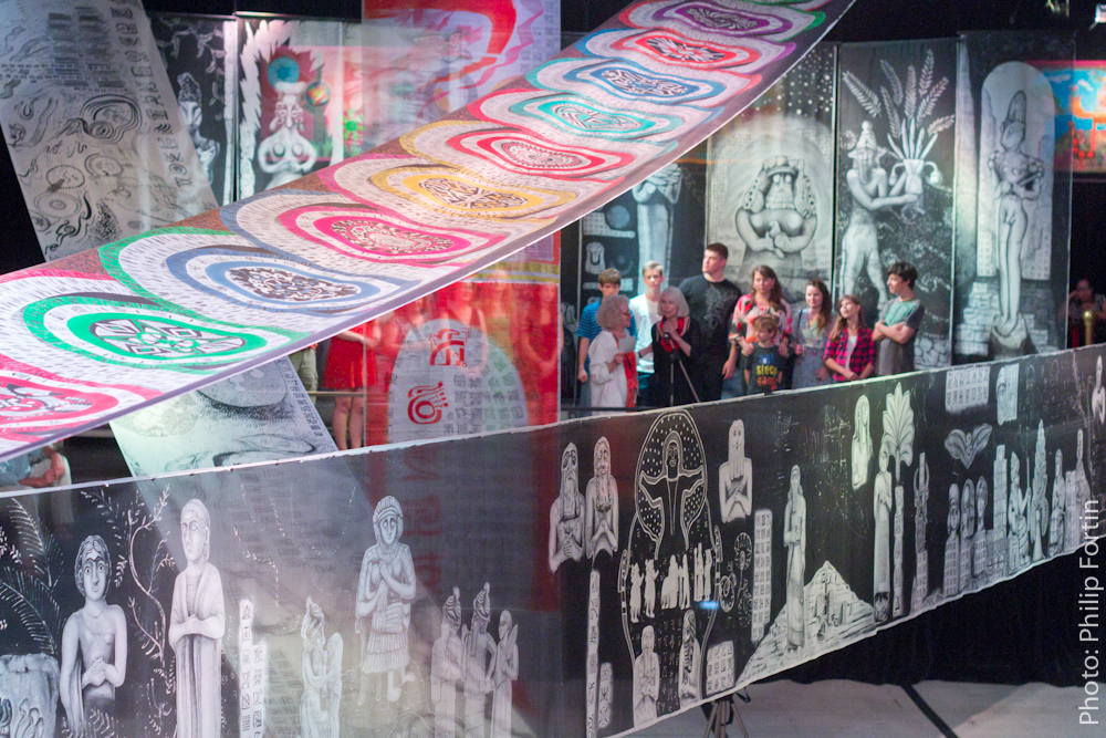 Silk Paintings on Organza exhibited in 2014: Quest for the Mystery