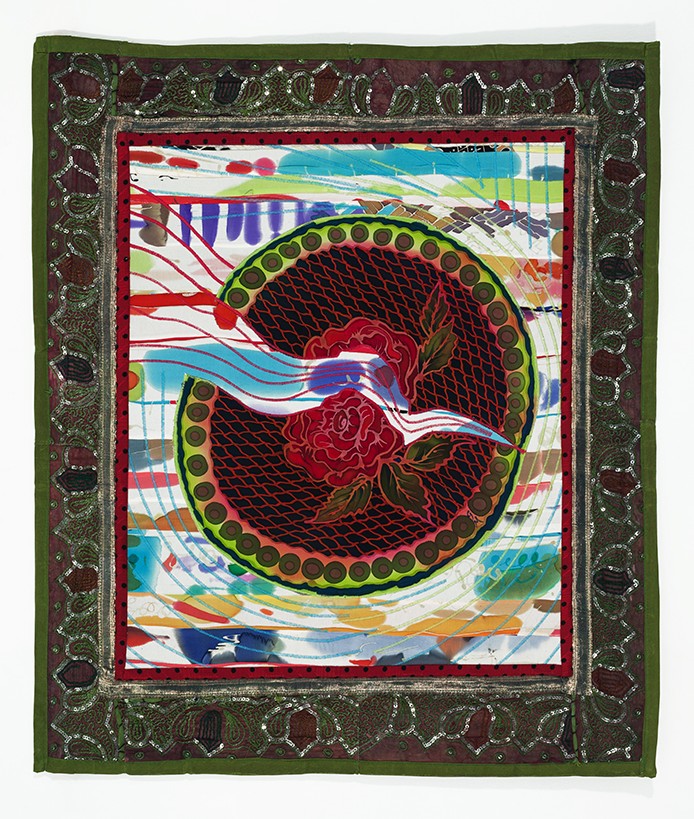 Silk Painting Tapestry by Graziella Malagoni