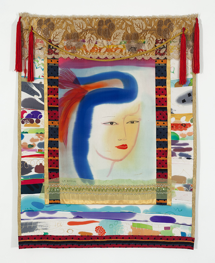 Silk Painting Tapestry by Graziella Malagoni