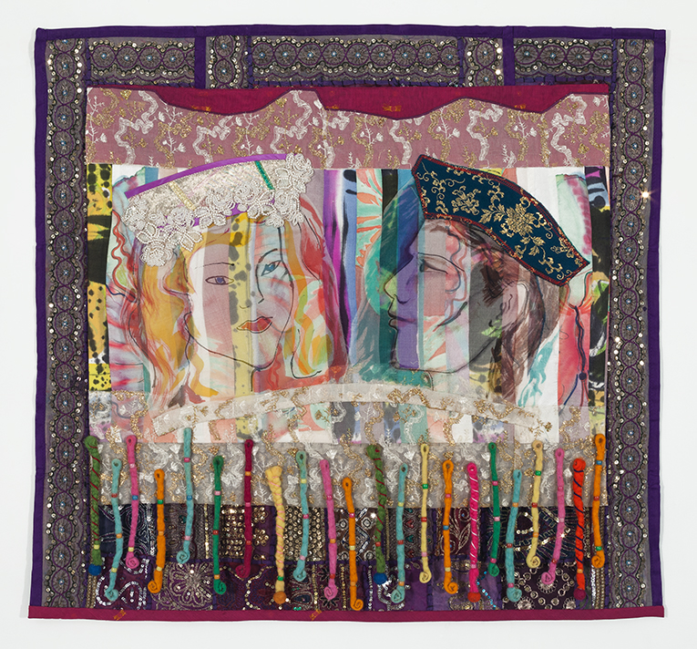 Silk Painting Tapestry by Graziella Malagoni