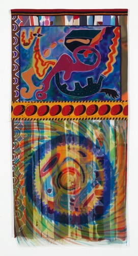 Silk Painting Tapestry by Graziella Malagoni