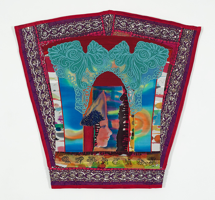 Silk Painting Tapestry by Graziella Malagoni
