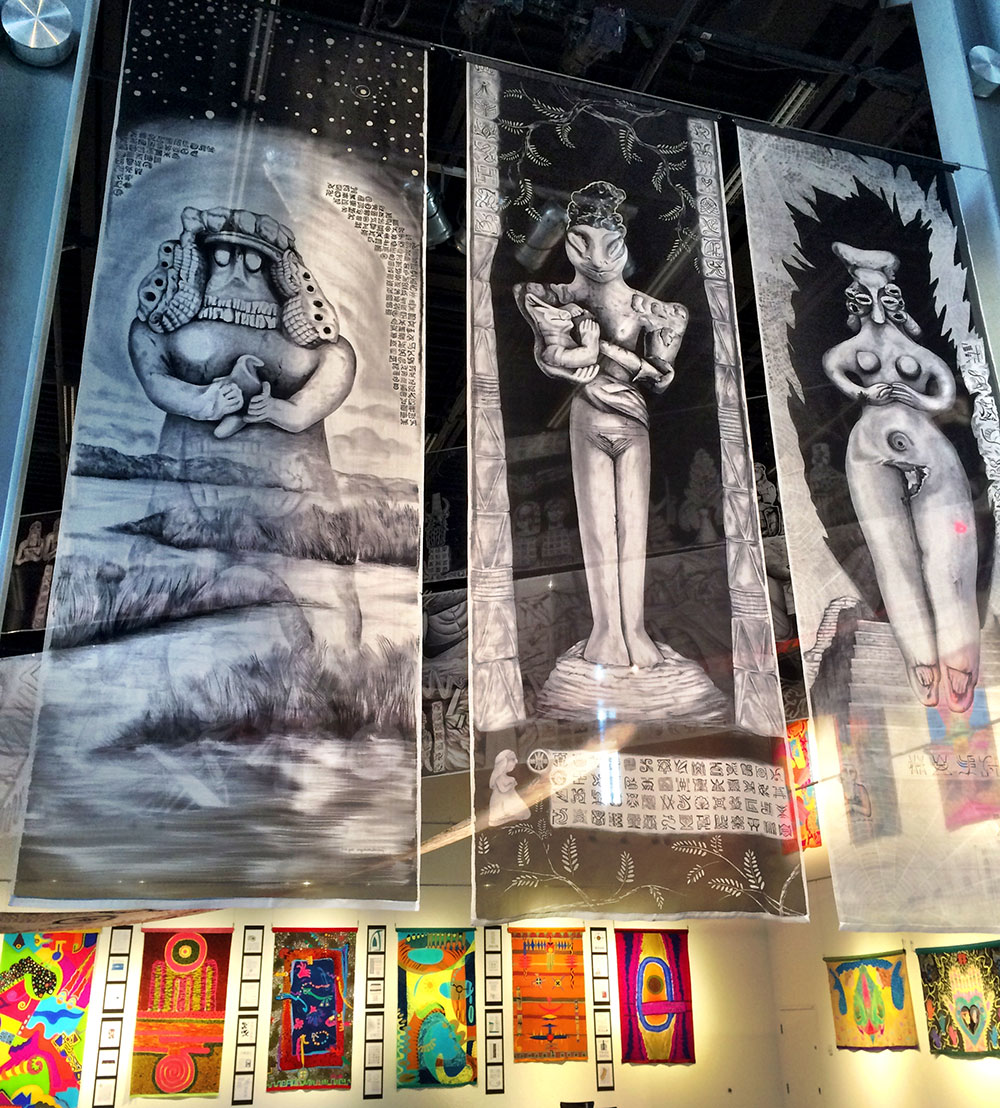 Silk Paintings by Graziella Malagoni
